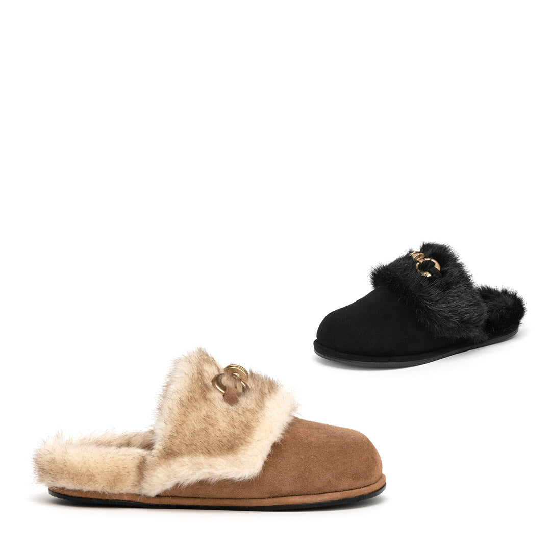 EFSAI - faux fur slides