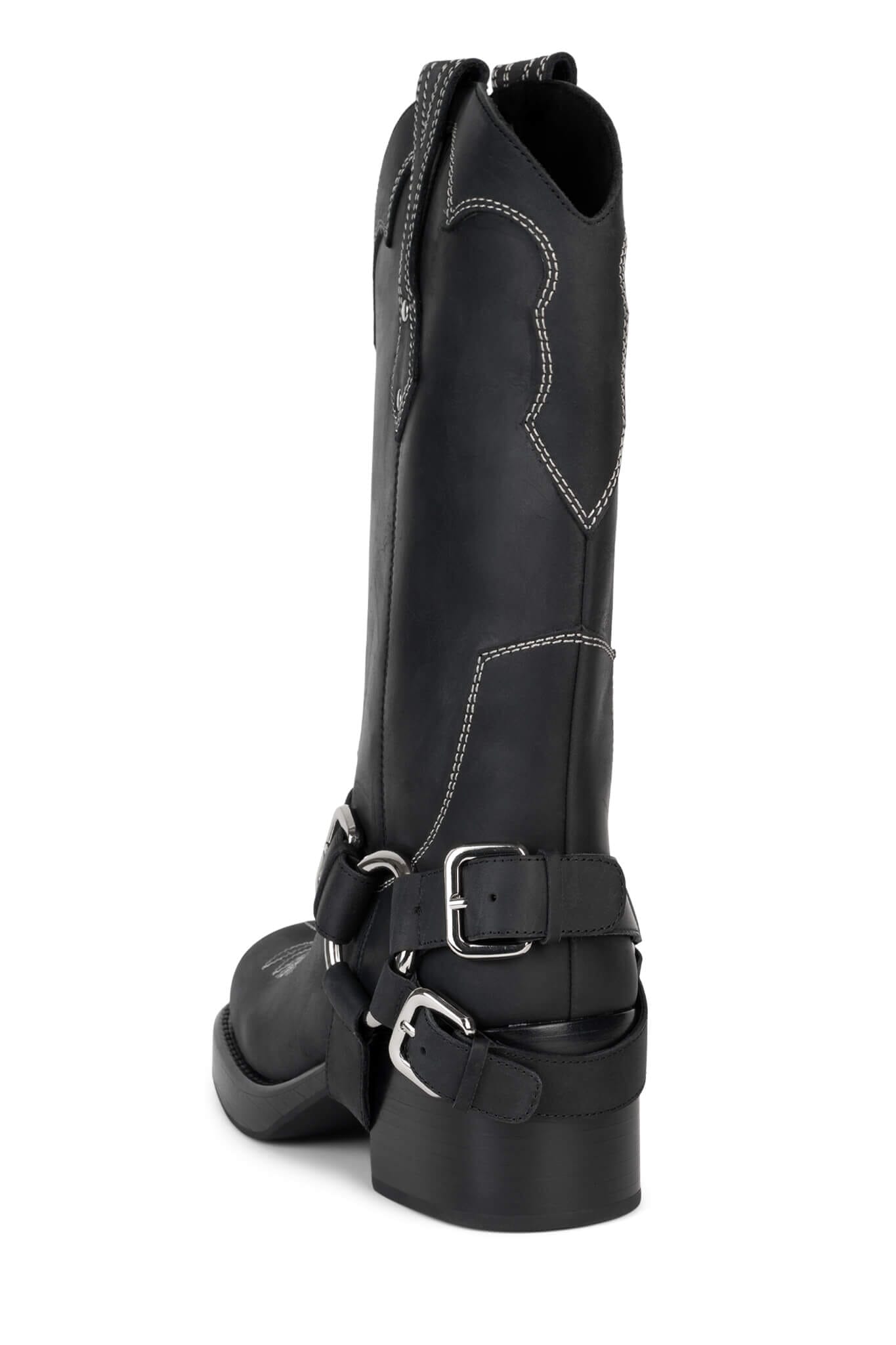 Jeffrey Campbell x FP x Understated Leather Motoboy Biker Boot