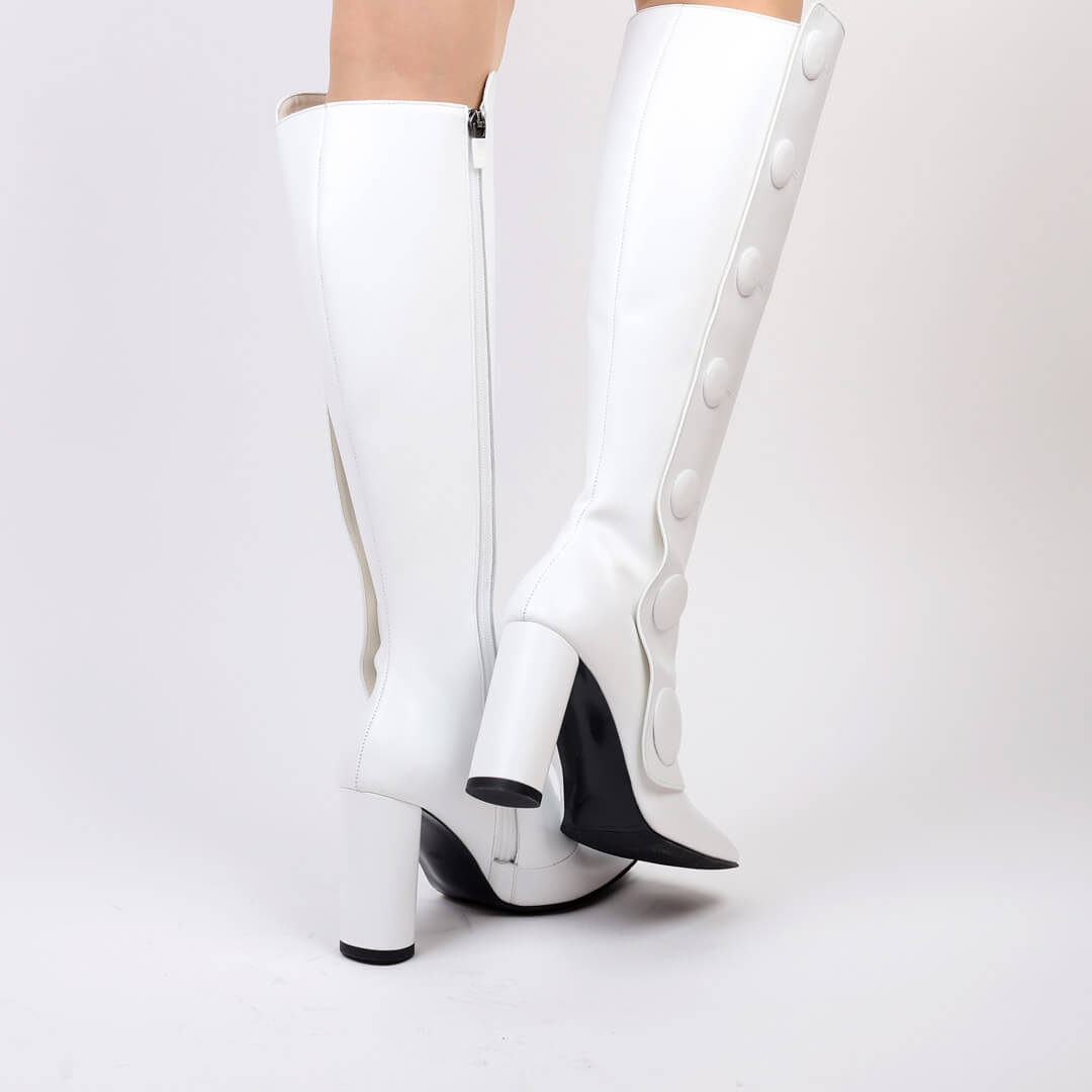 ABOTONA - button knee boot