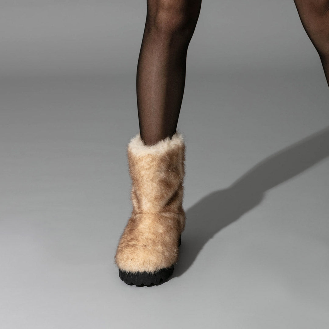 TULIN - faux fur ankle boots