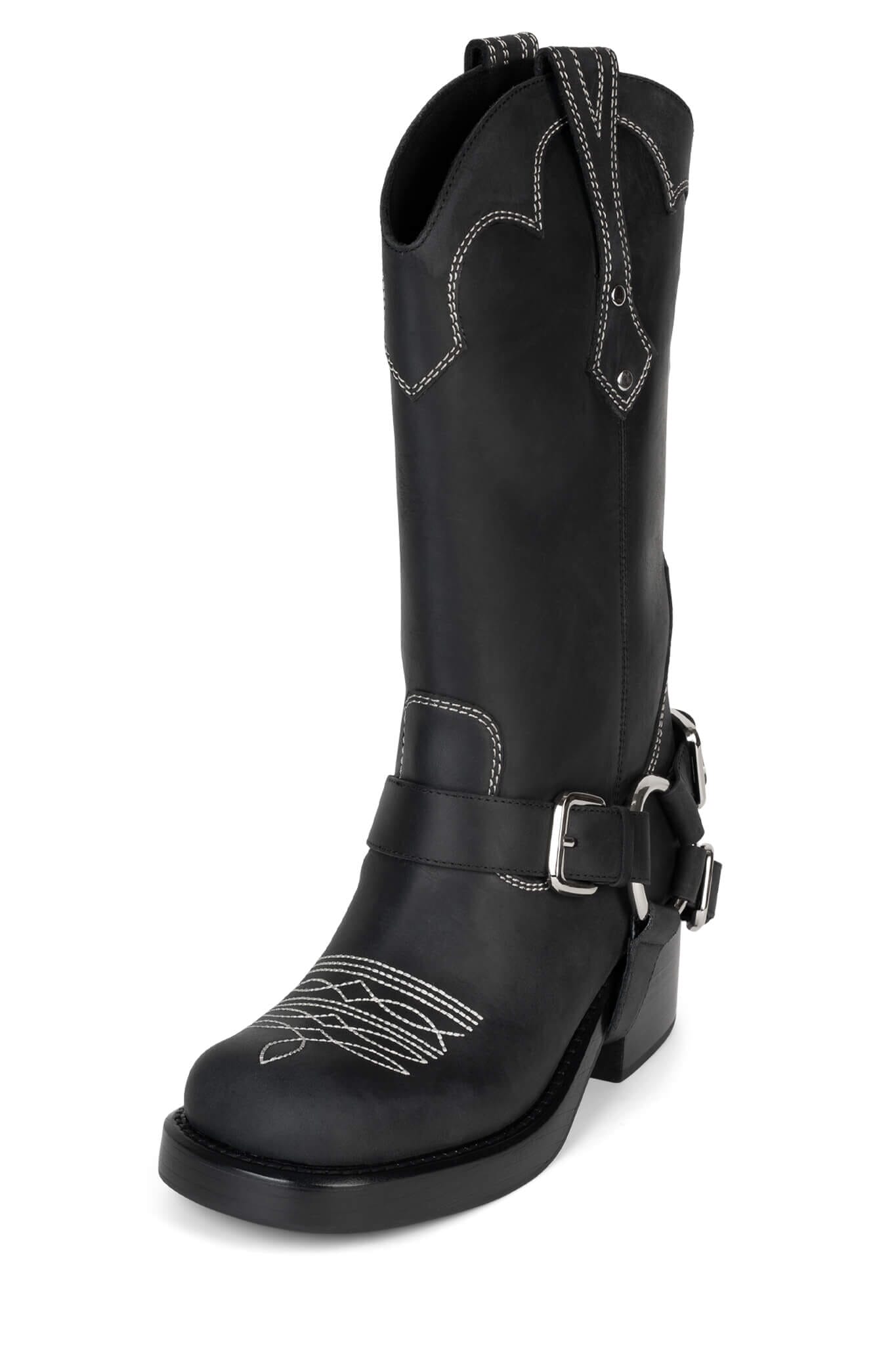 Jeffrey Campbell x FP x Understated Leather Motoboy Biker Boot