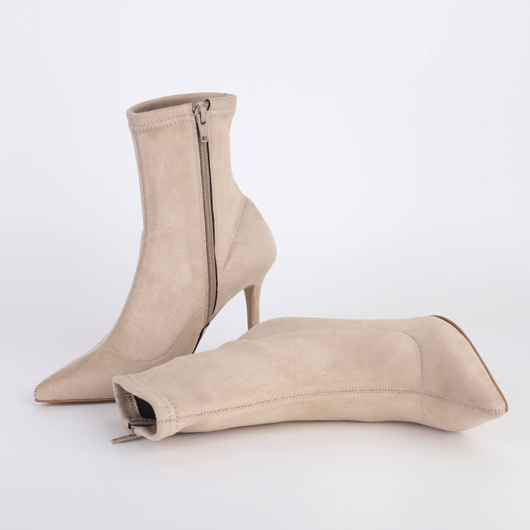 TECIDO - fabric ankle boots