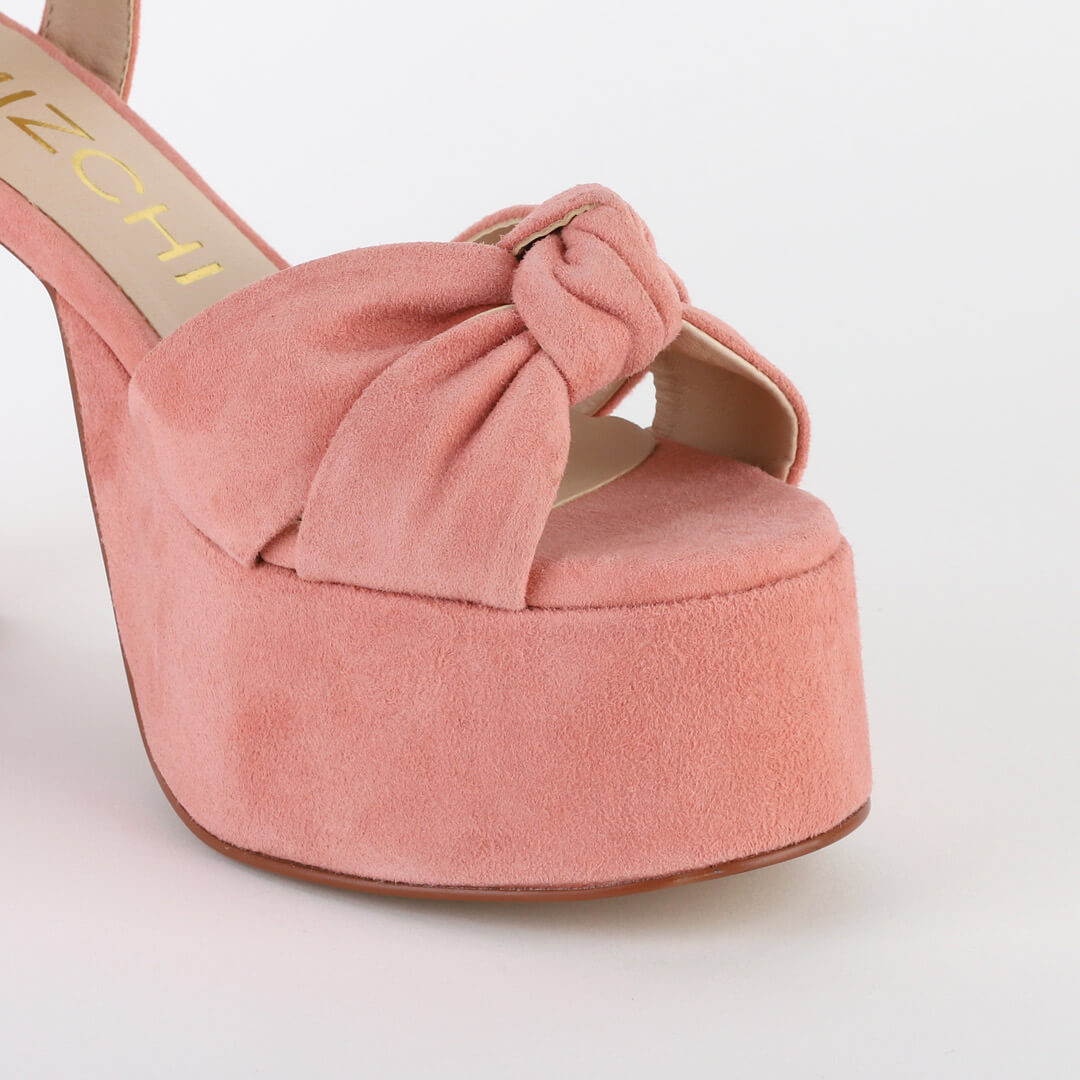 TYRA BELT - suede platform