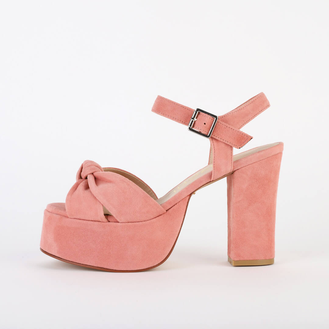 TYRA BELT - suede platform