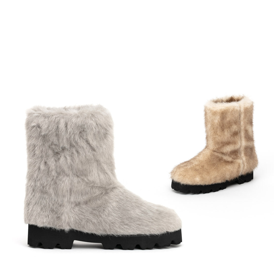 TULIN - faux fur ankle boots