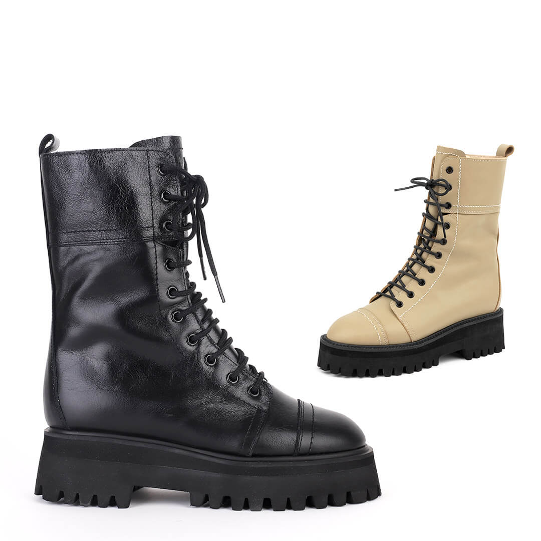 TROPAZ - flatform army boots