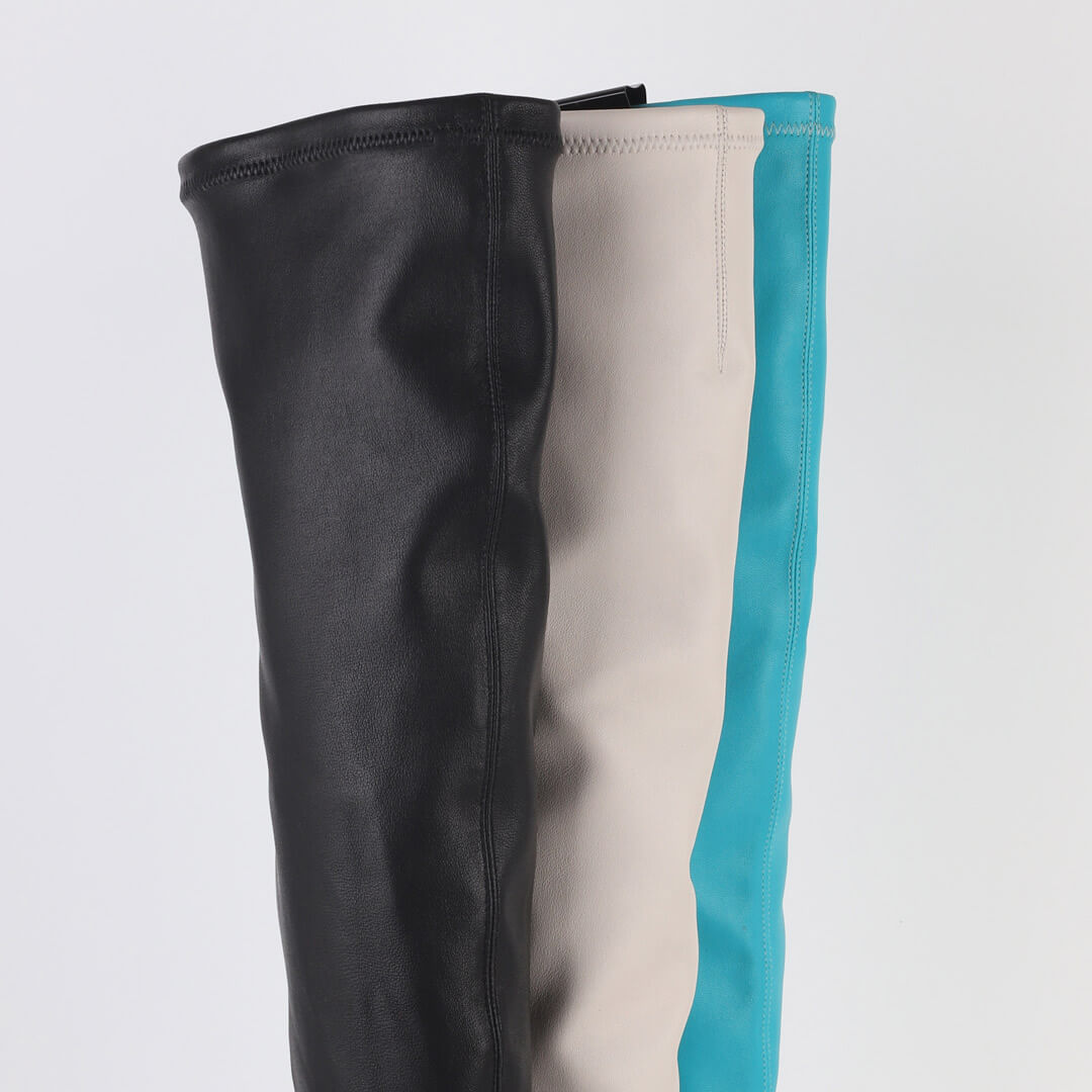 CEEN - stretch leather thigh high