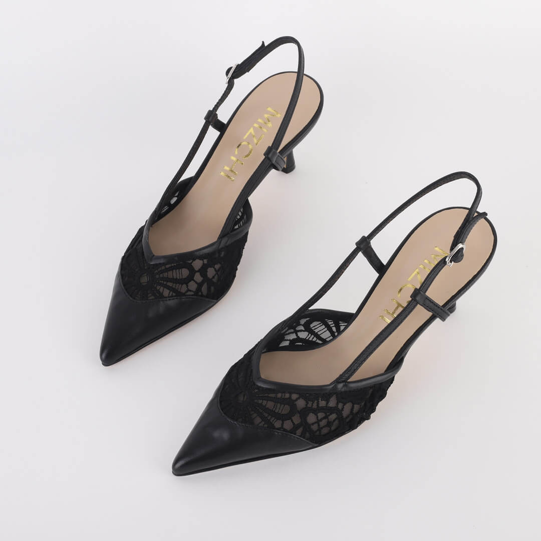 LUISA - lace slingback