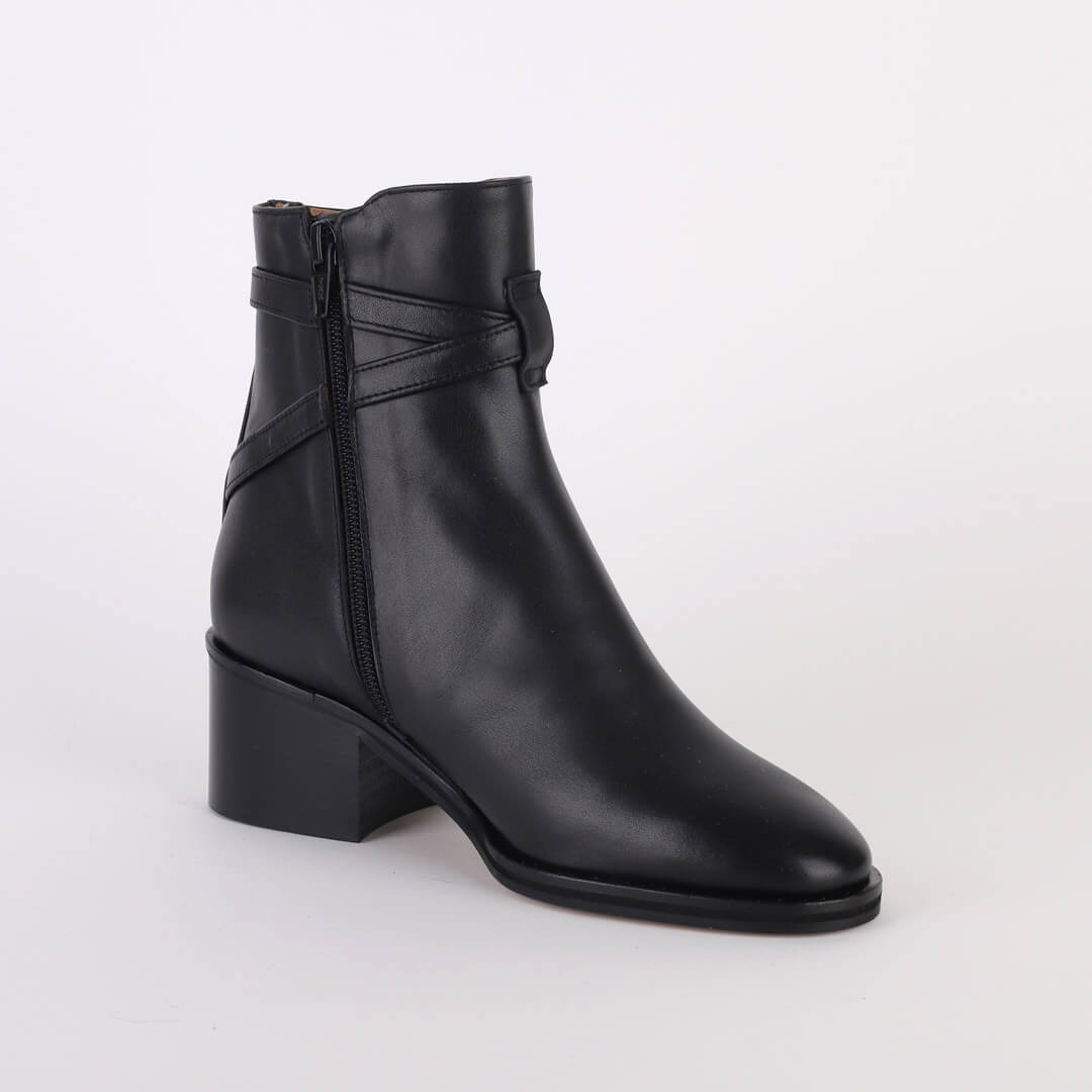 Aubrey - belted ankle boots