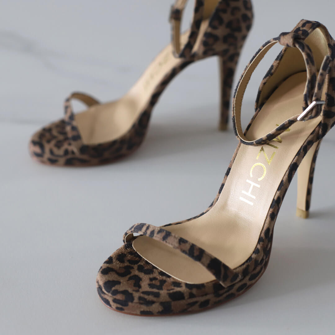 BLAIR - leopard strappy sandals