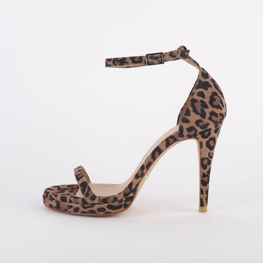 BLAIR - leopard strappy sandals