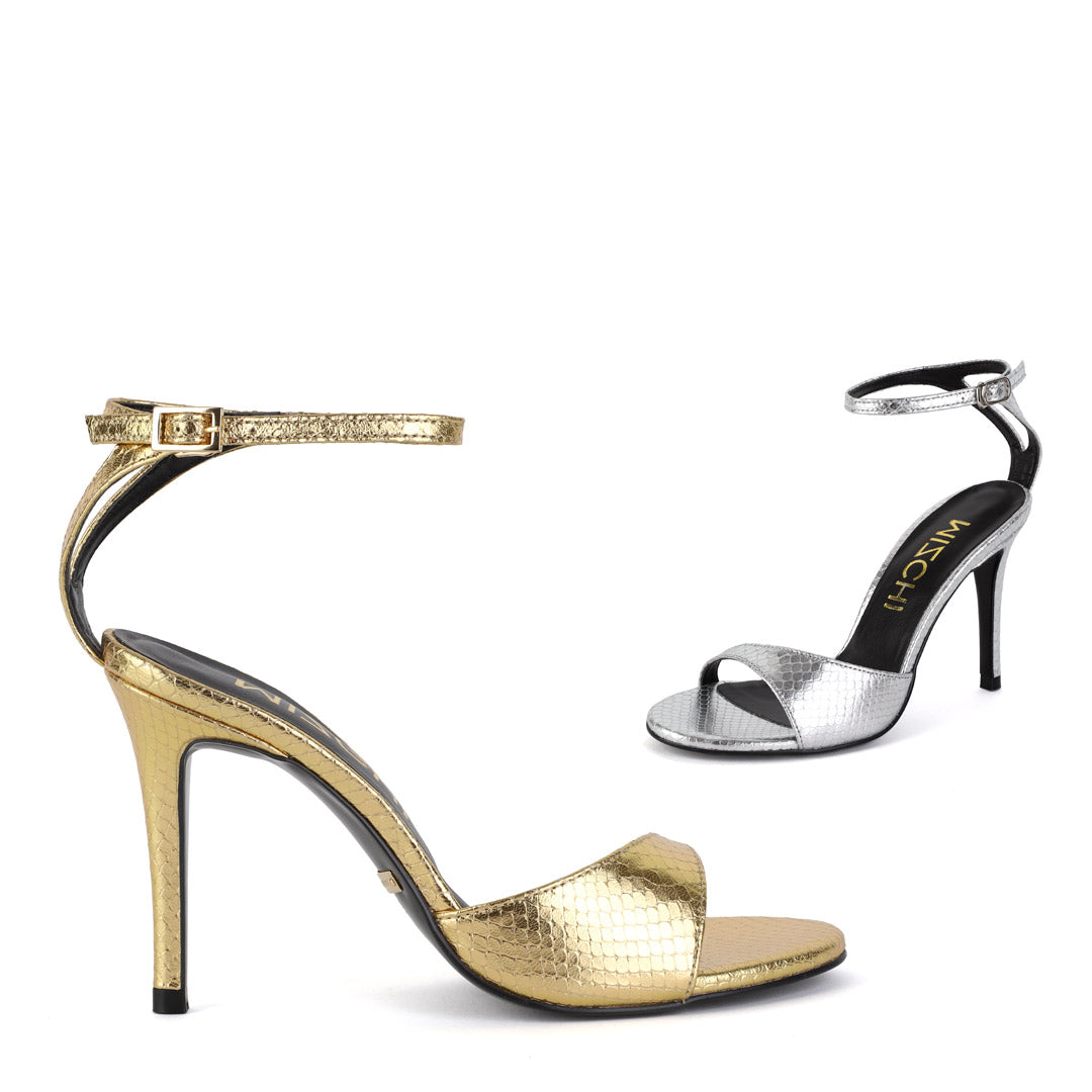 NEW BALLAN - metallic party sandals