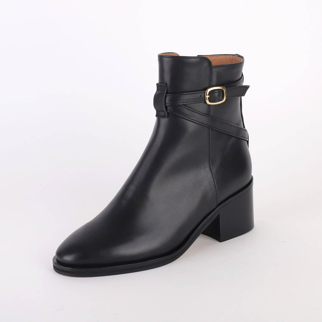 Aubrey - belted ankle boots