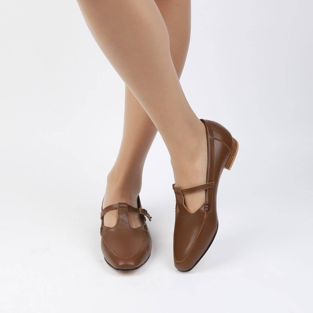 OLIVIA - t bar strap loafer