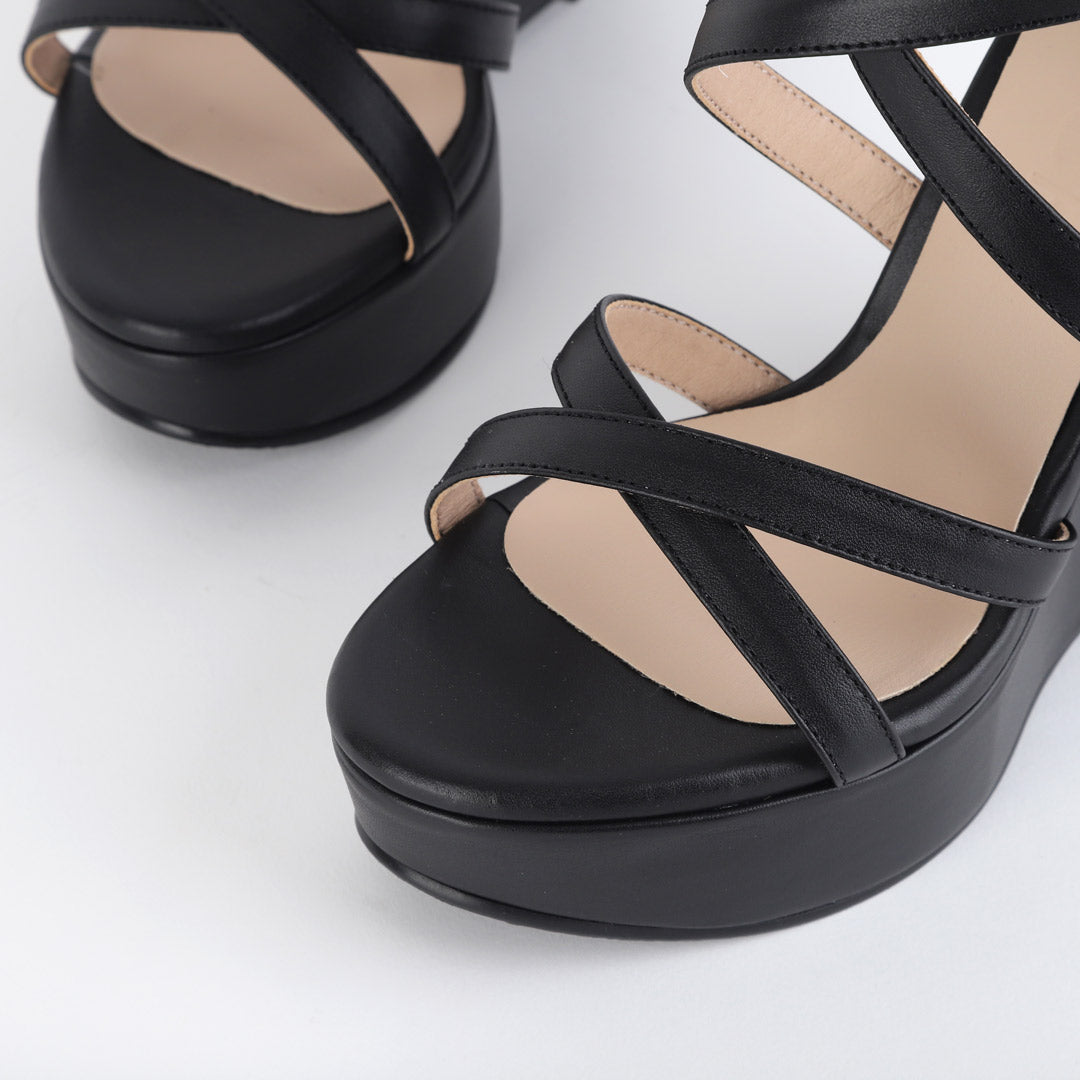 MYIA - cross strap wedge