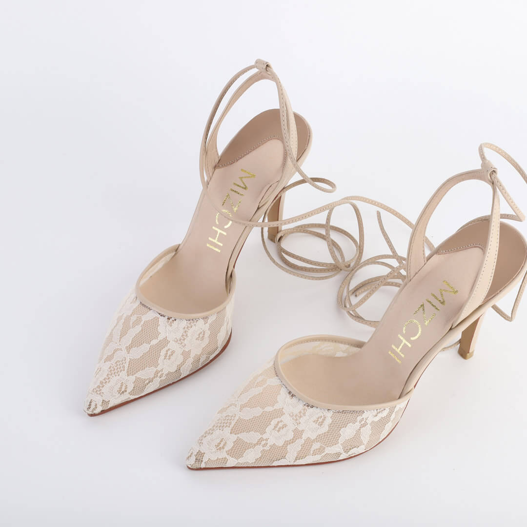 DIANE - lace up slingback