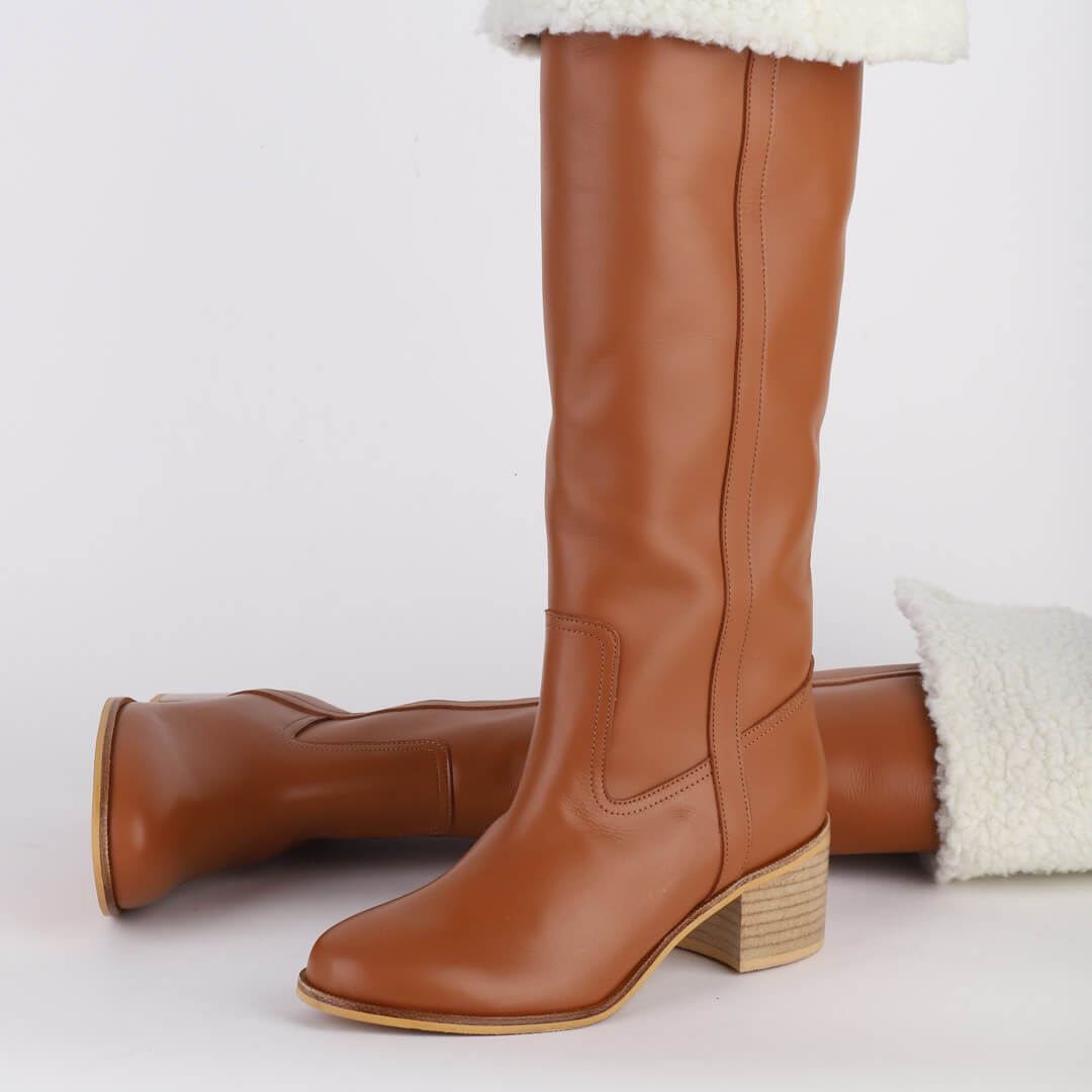 ZEETA camel - knee boot