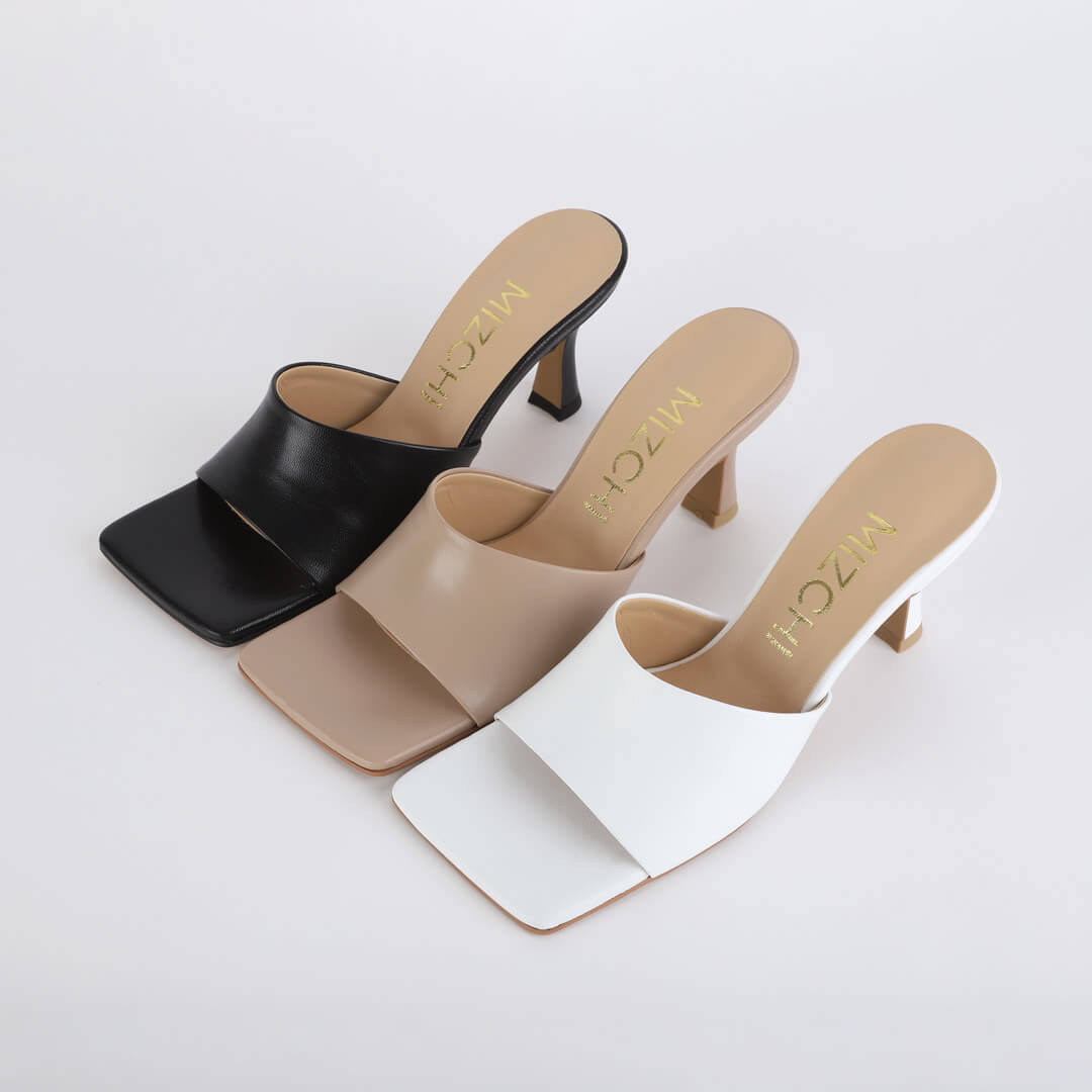 ESTOI - leather mules