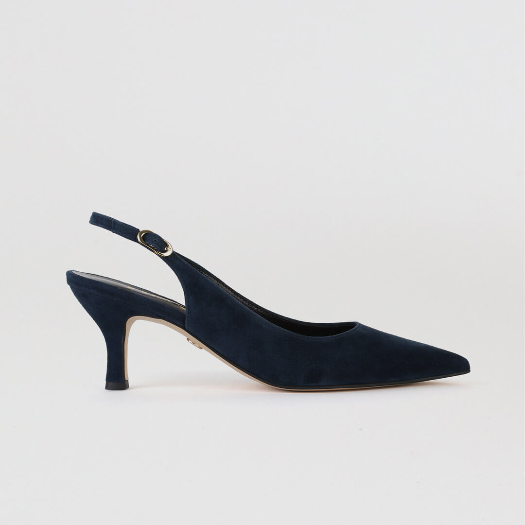 NAMU - suede slingback pump