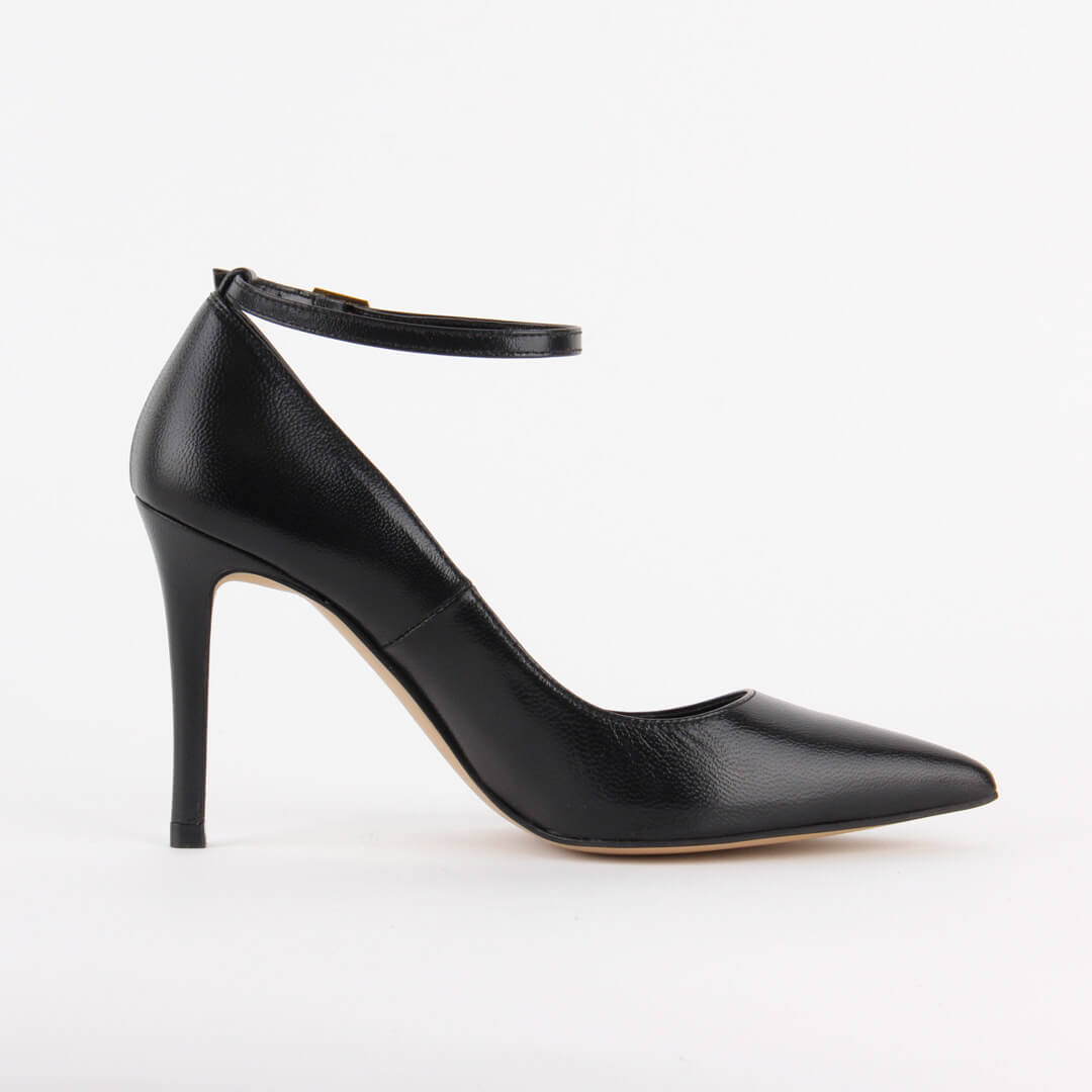 ROBIN BLACK PATENT- ankle strap