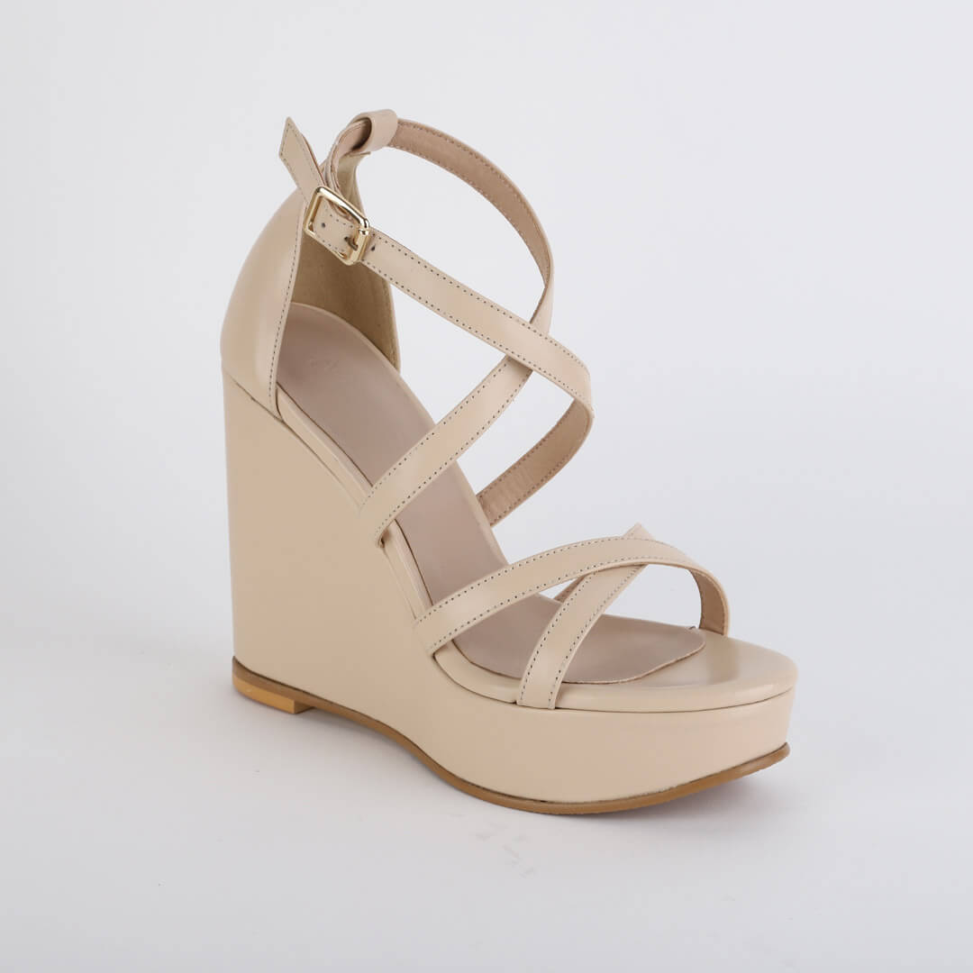 MYIA - cross strap wedge