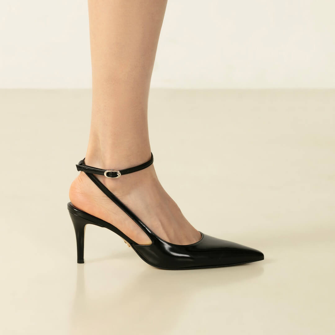 TELA - ankle strap slingback pump