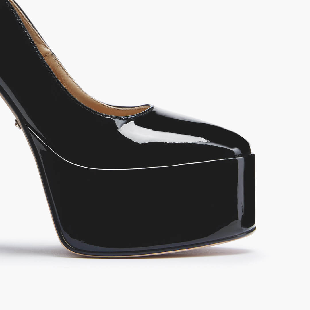 *FABB - black patent high platform