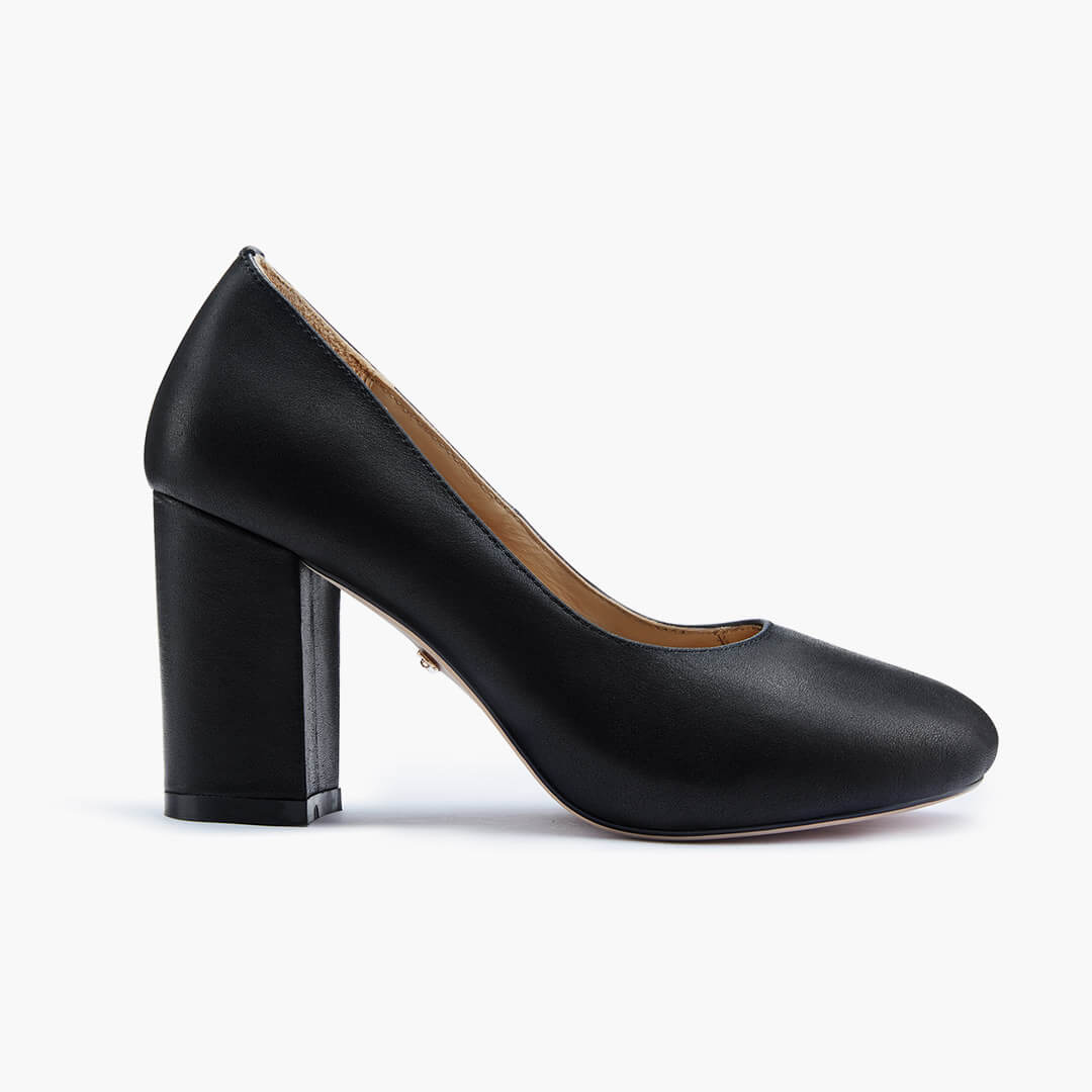 *BAMBI - black round toe platform