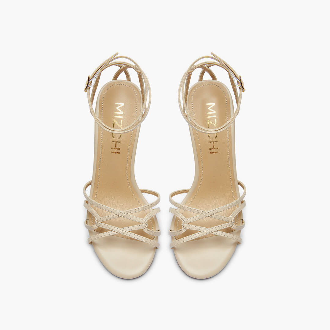 *ASTOR - beige leather strappy sandal