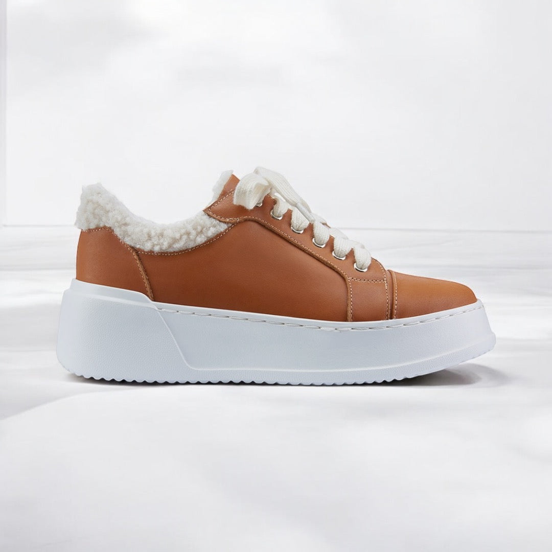 *BRAXX - leather wedge sneaker