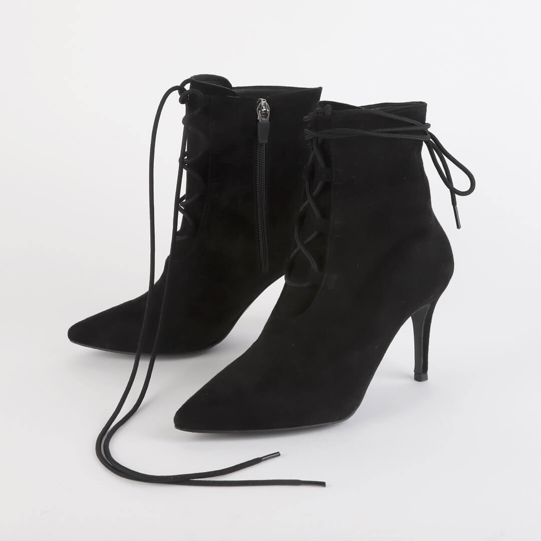 FANCY LUCY - lace up ankle