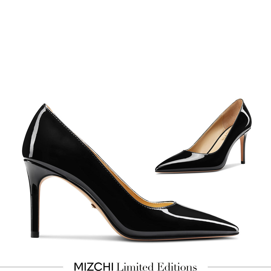 *Kayte - Black Patent Classic Pump