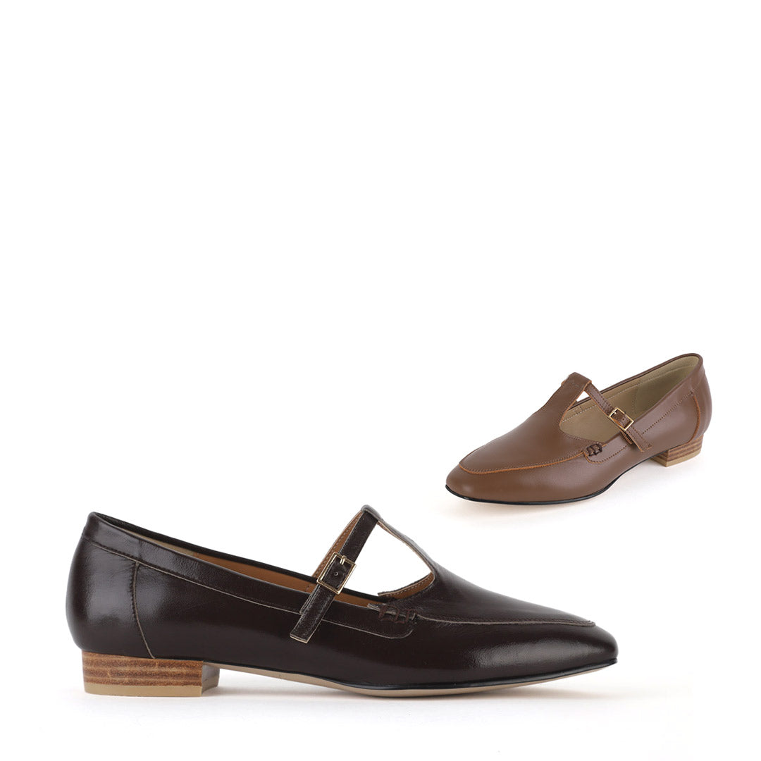 OLIVIA - t bar strap loafer