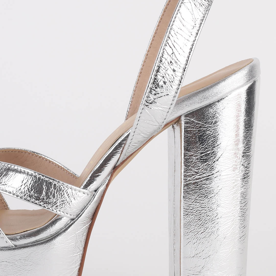 LENOX - metallic platform sandal