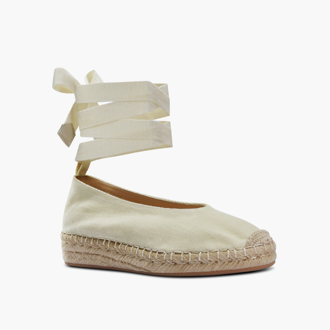 *DELPHINE - espadrille lace up flatform