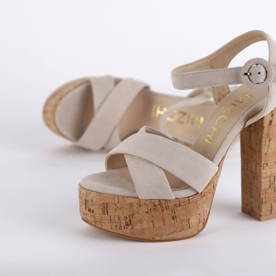 TAMON SUEDE - cork platform