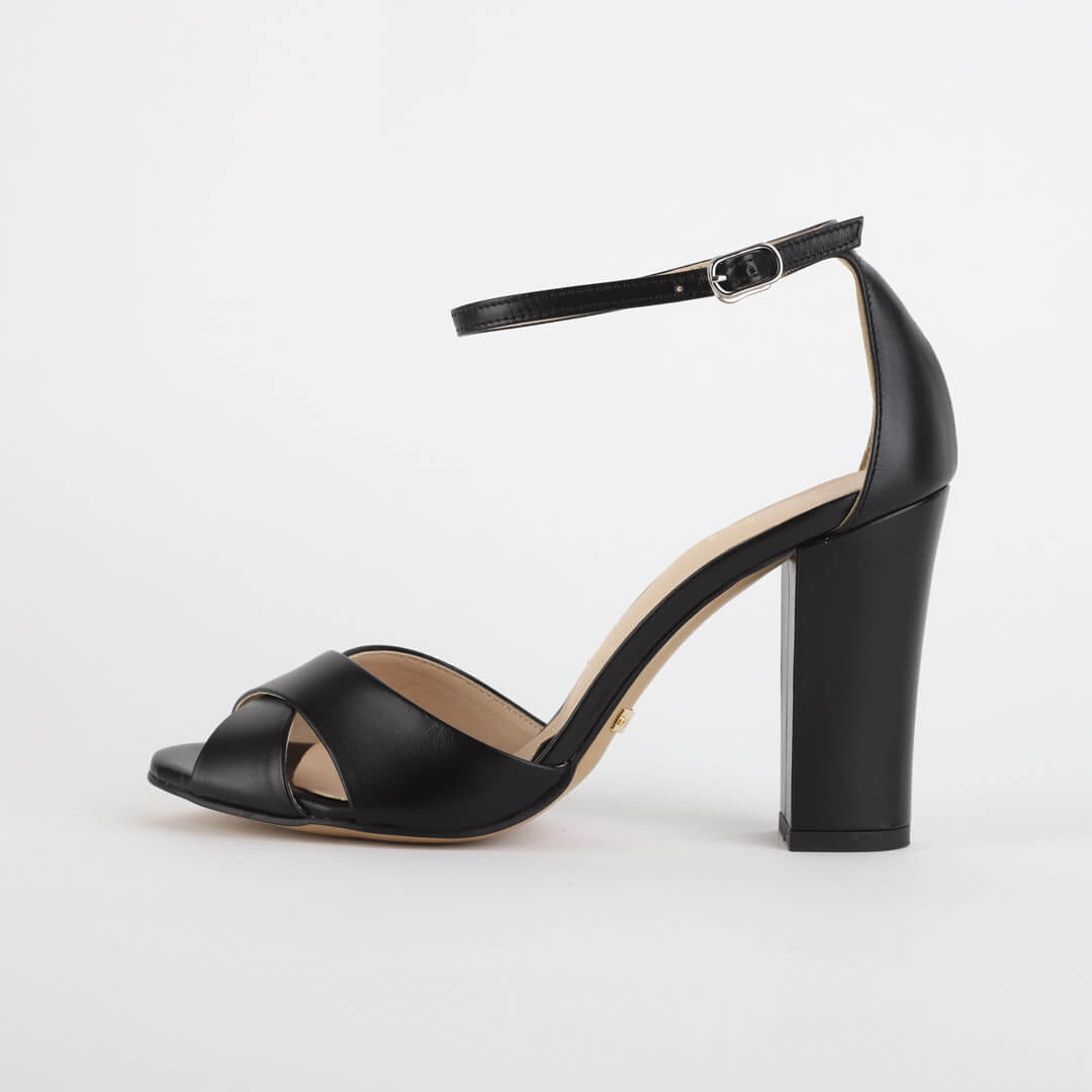 ALOVE  LEATHER - block heel sandals