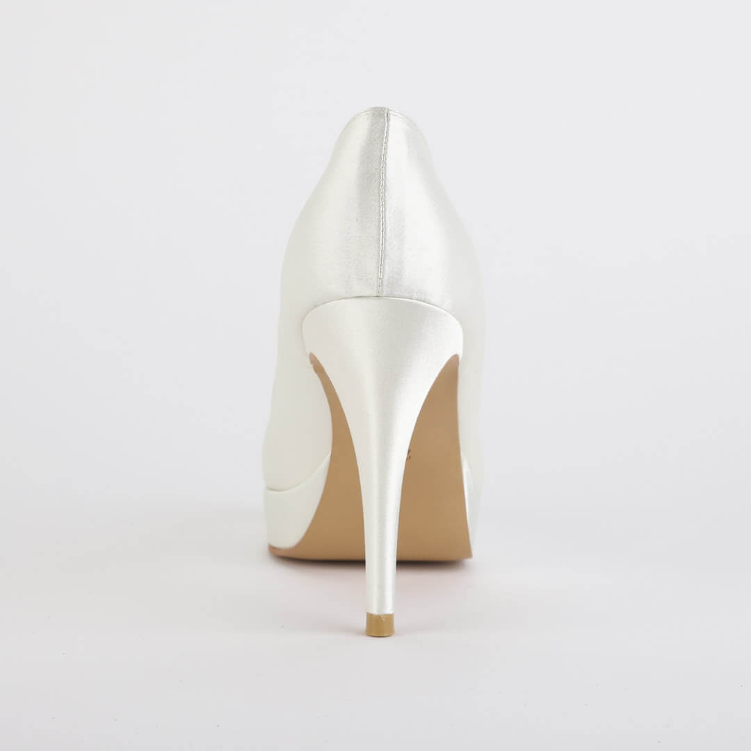 HINT SATIN - open toe platform