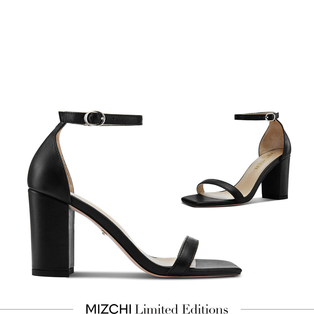 *MINNY - black strappy sandal