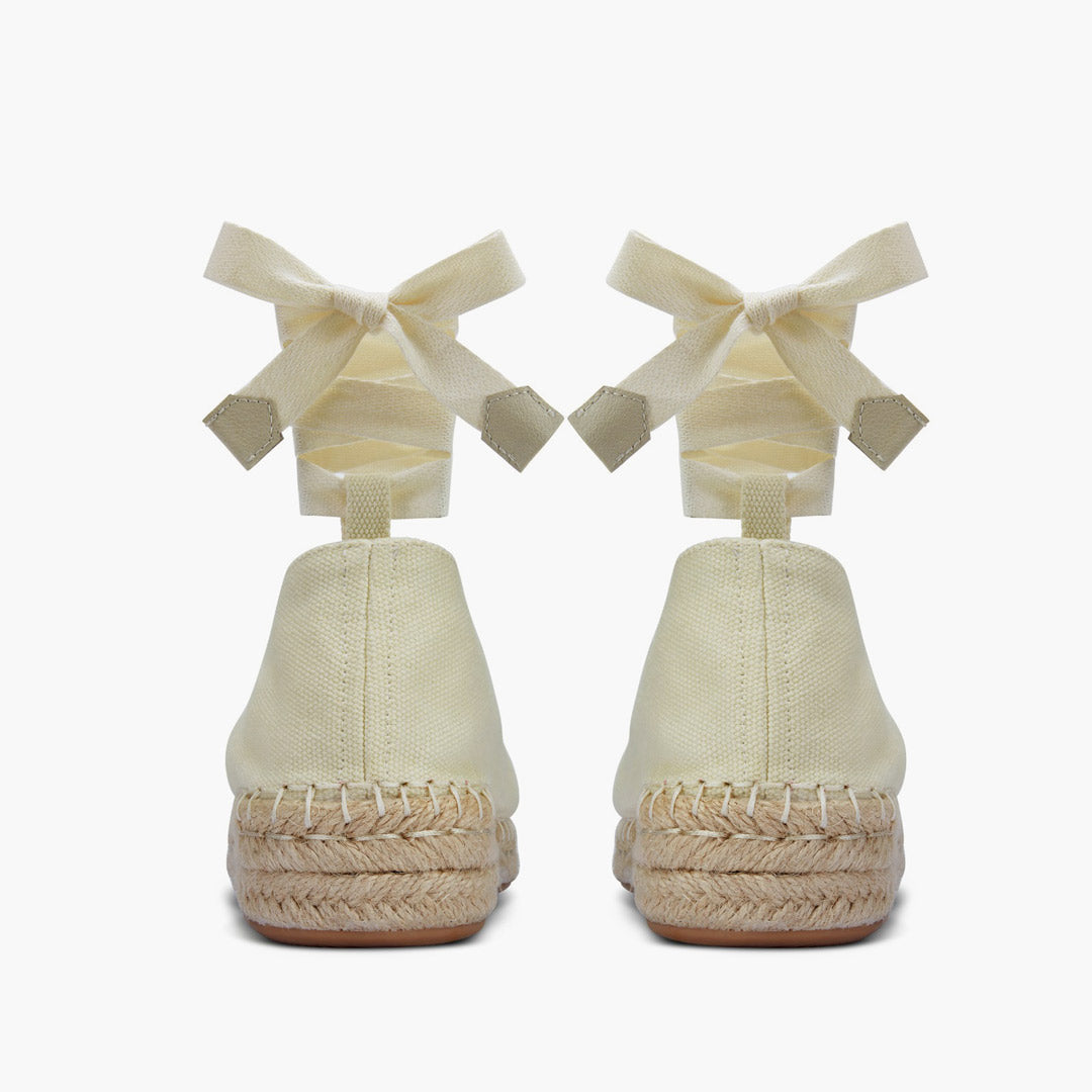 *DELPHINE - espadrille lace up flatform