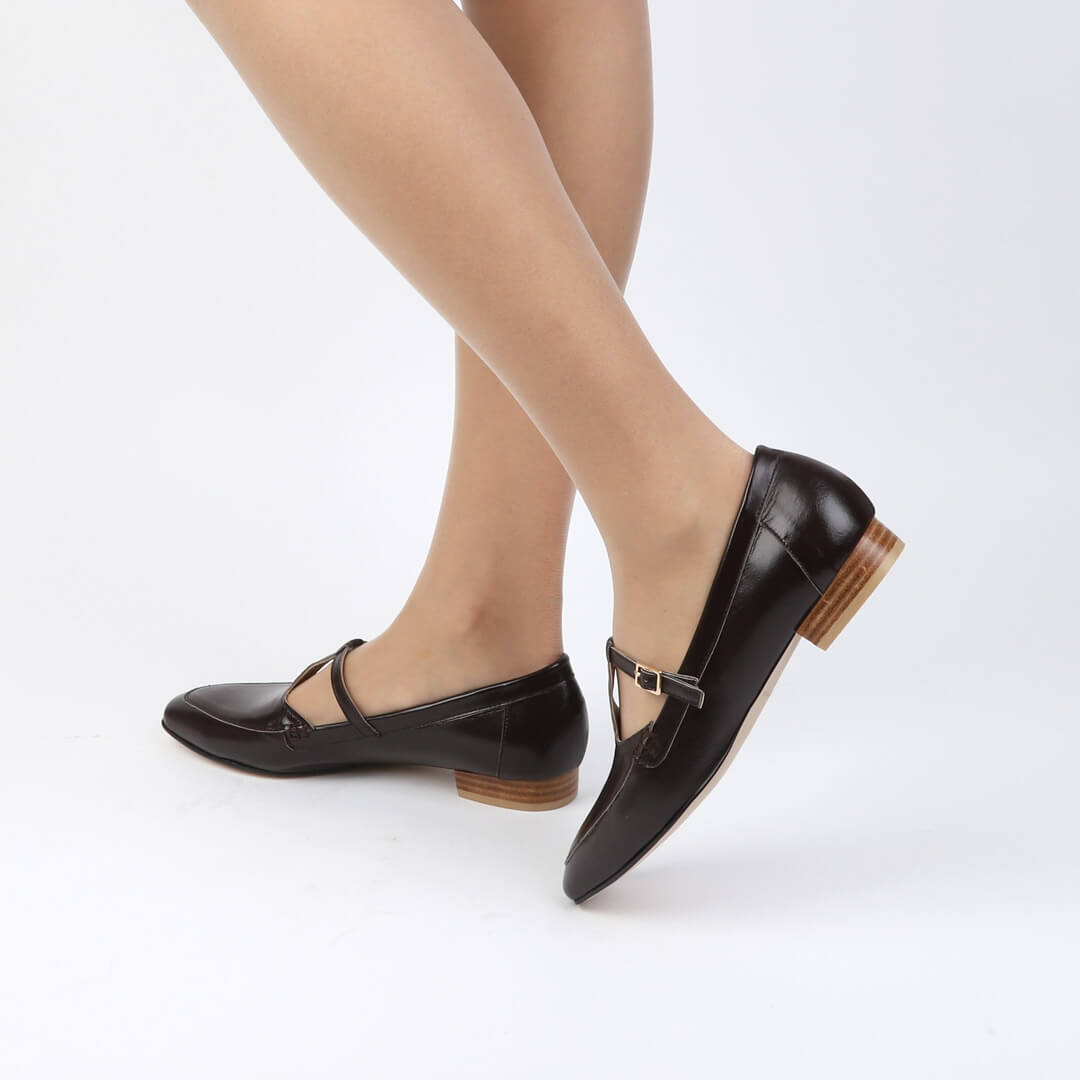 OLIVIA - t bar strap loafer