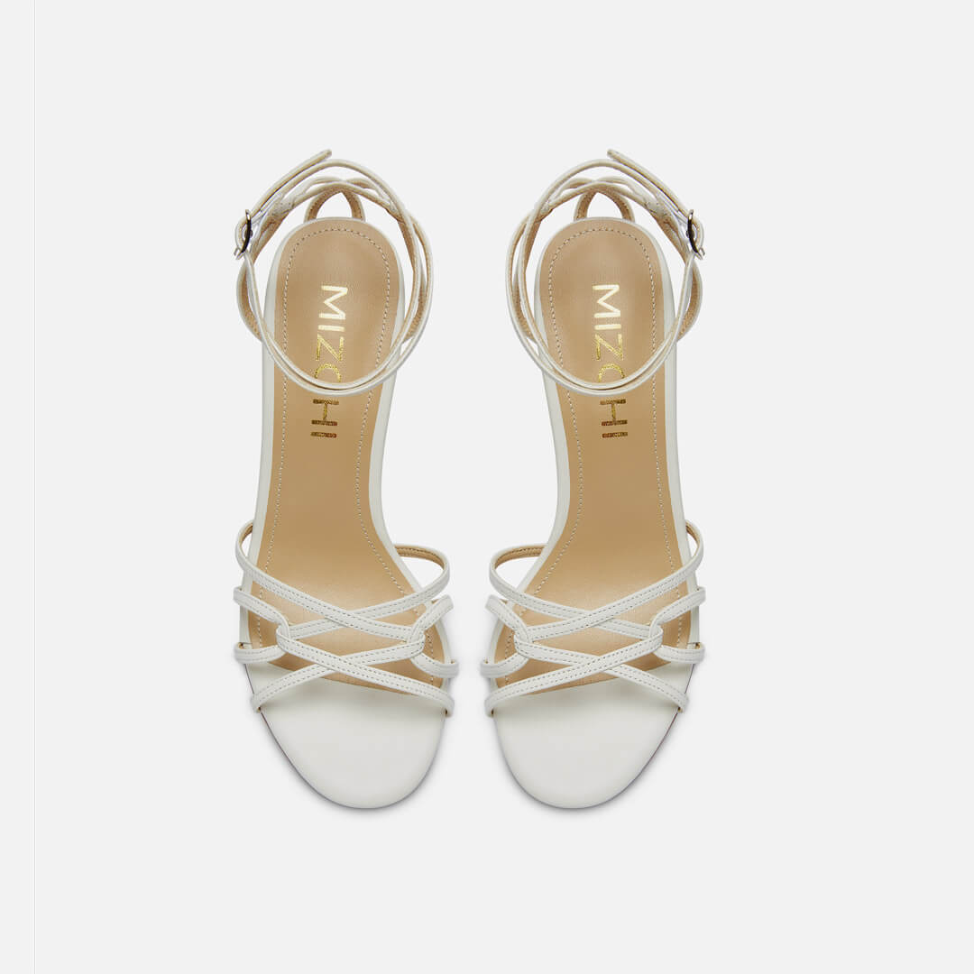 *ASTOR - white leather strappy sandal