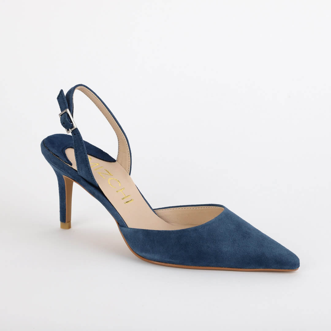 TESORO - camel suede slingback