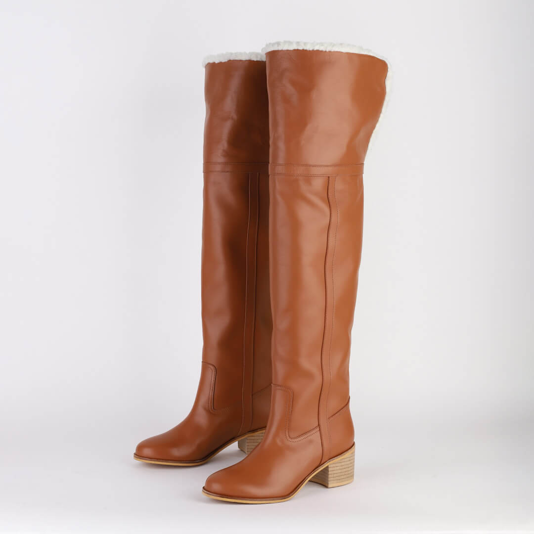 ZEETA camel - knee boot