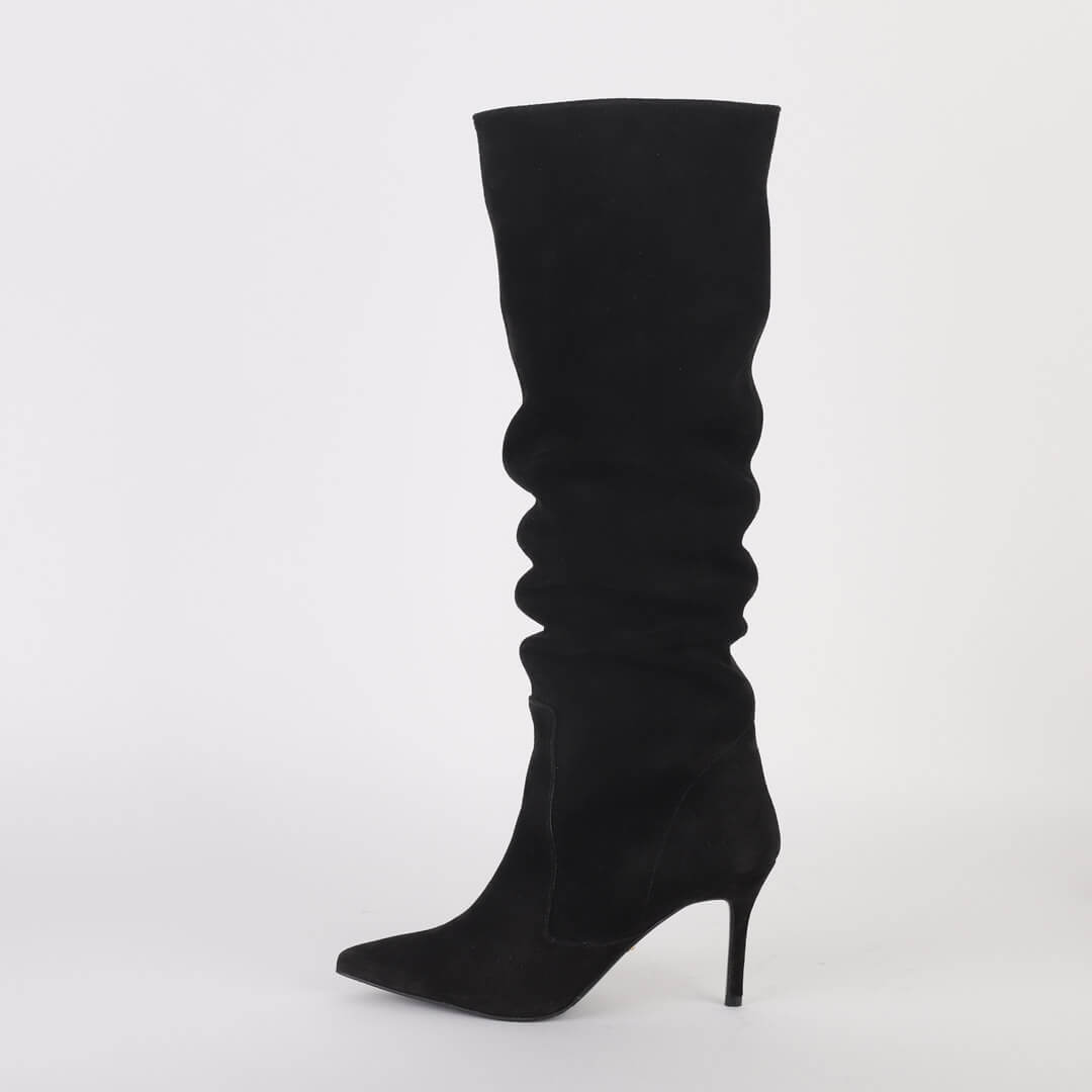 WOLLEN - suede long boots