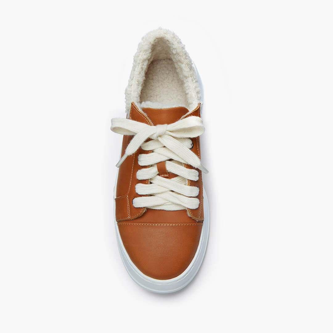 *BRAXX - leather wedge sneaker