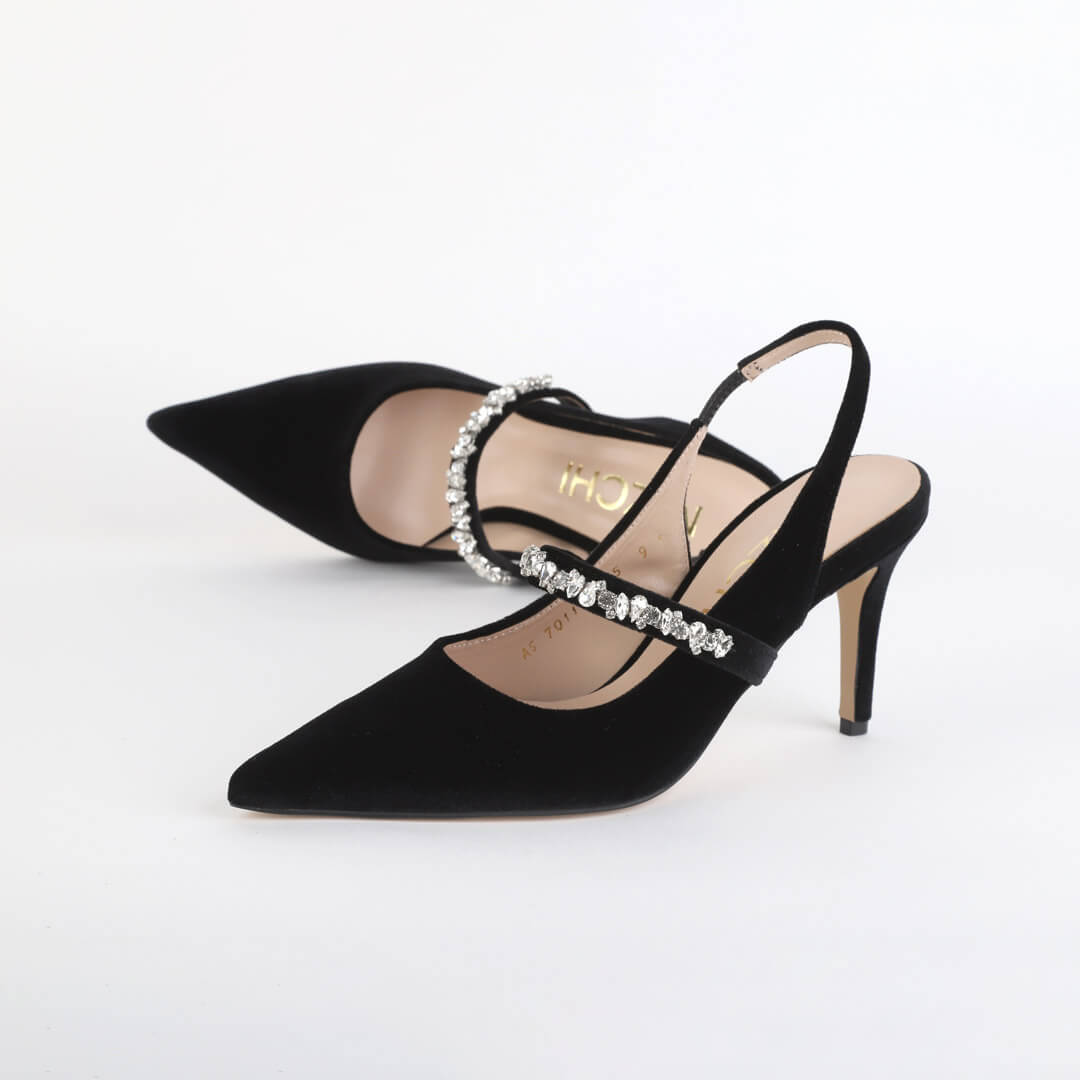 CELIAHA - velvet sling back pumps