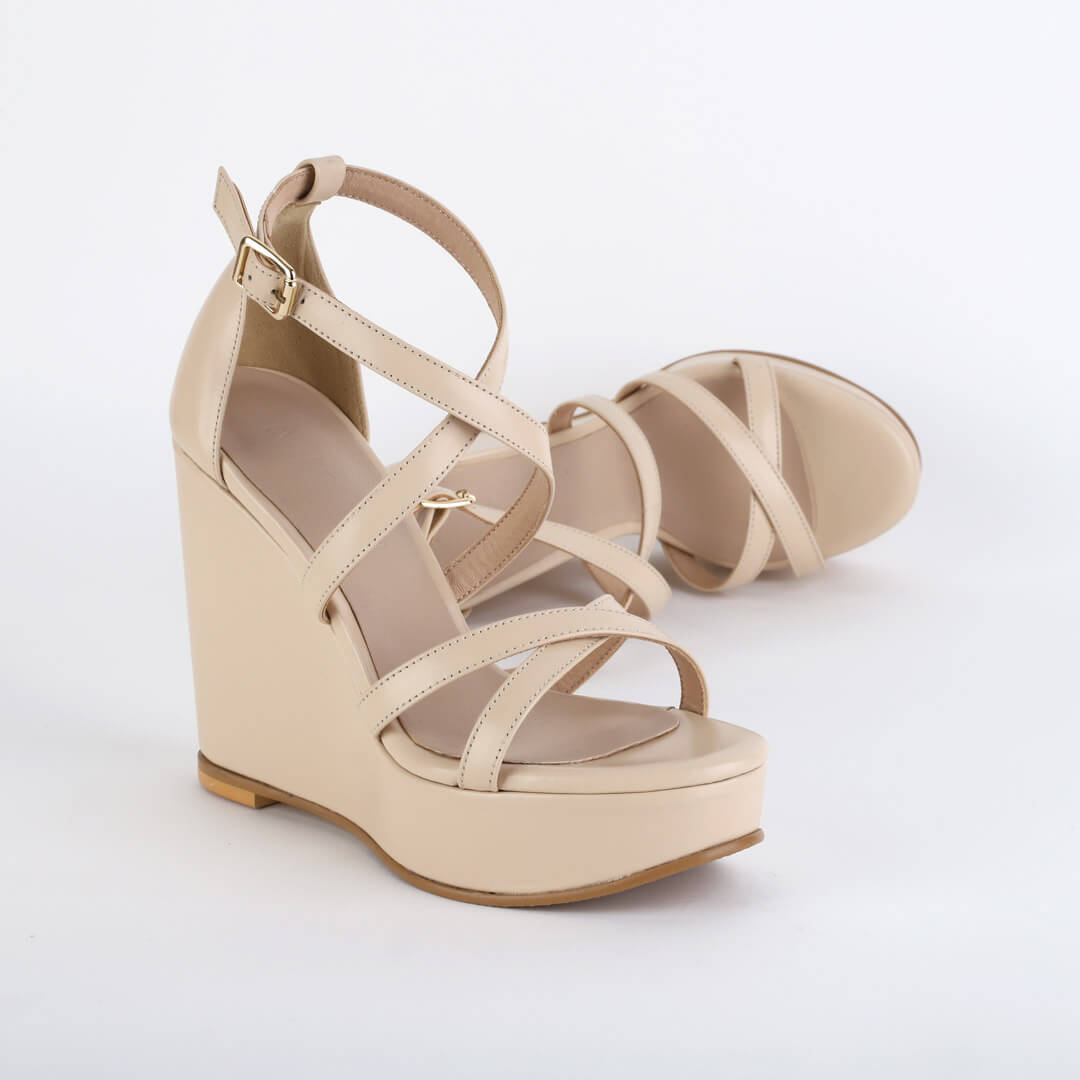 MYIA - cross strap wedge