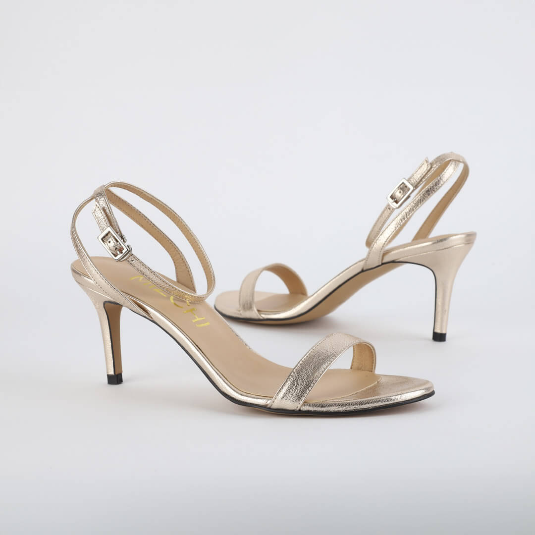 LANA - metallic leather sandal