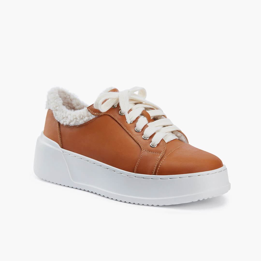 *BRAXX - leather wedge sneaker